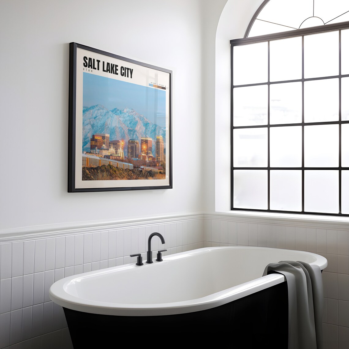 Salt Lake City Travel Poster, Utah City Art Print - Image 2