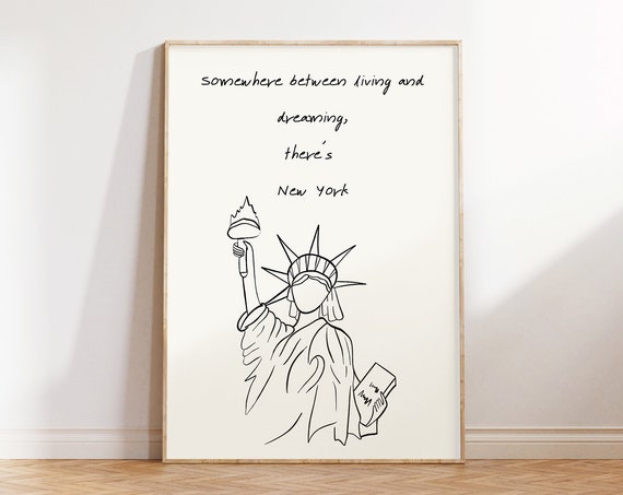 New York Hand Drawn Minimalist Art Print