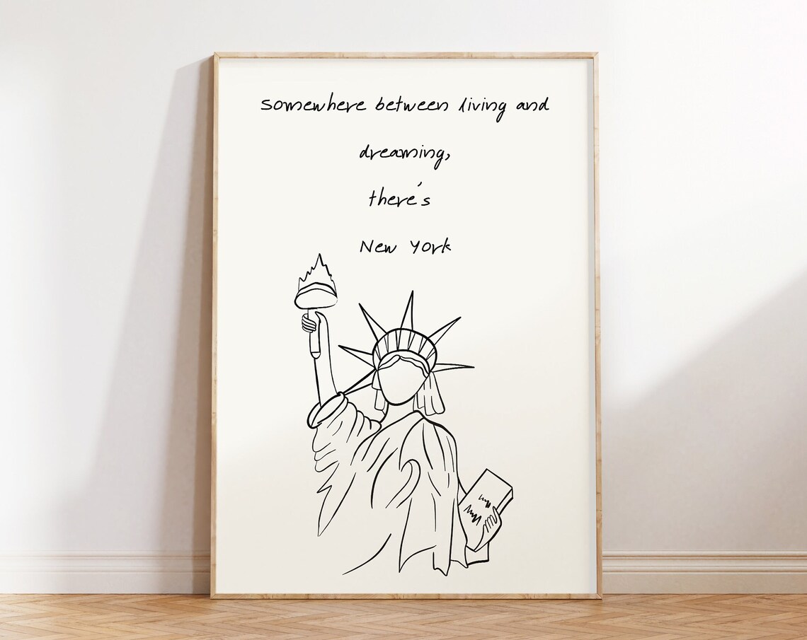 New York Hand Drawn Minimalist Art Print
