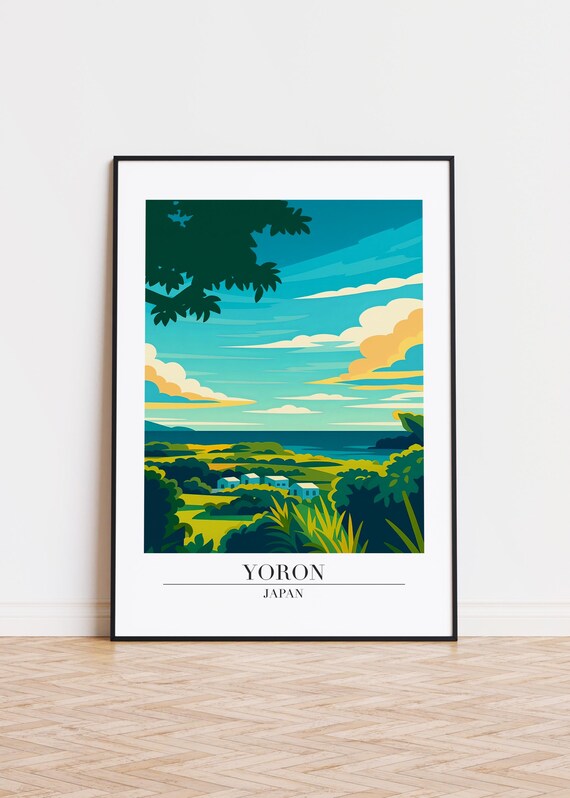 Yoron Japan Poster Modern City Illustration Art