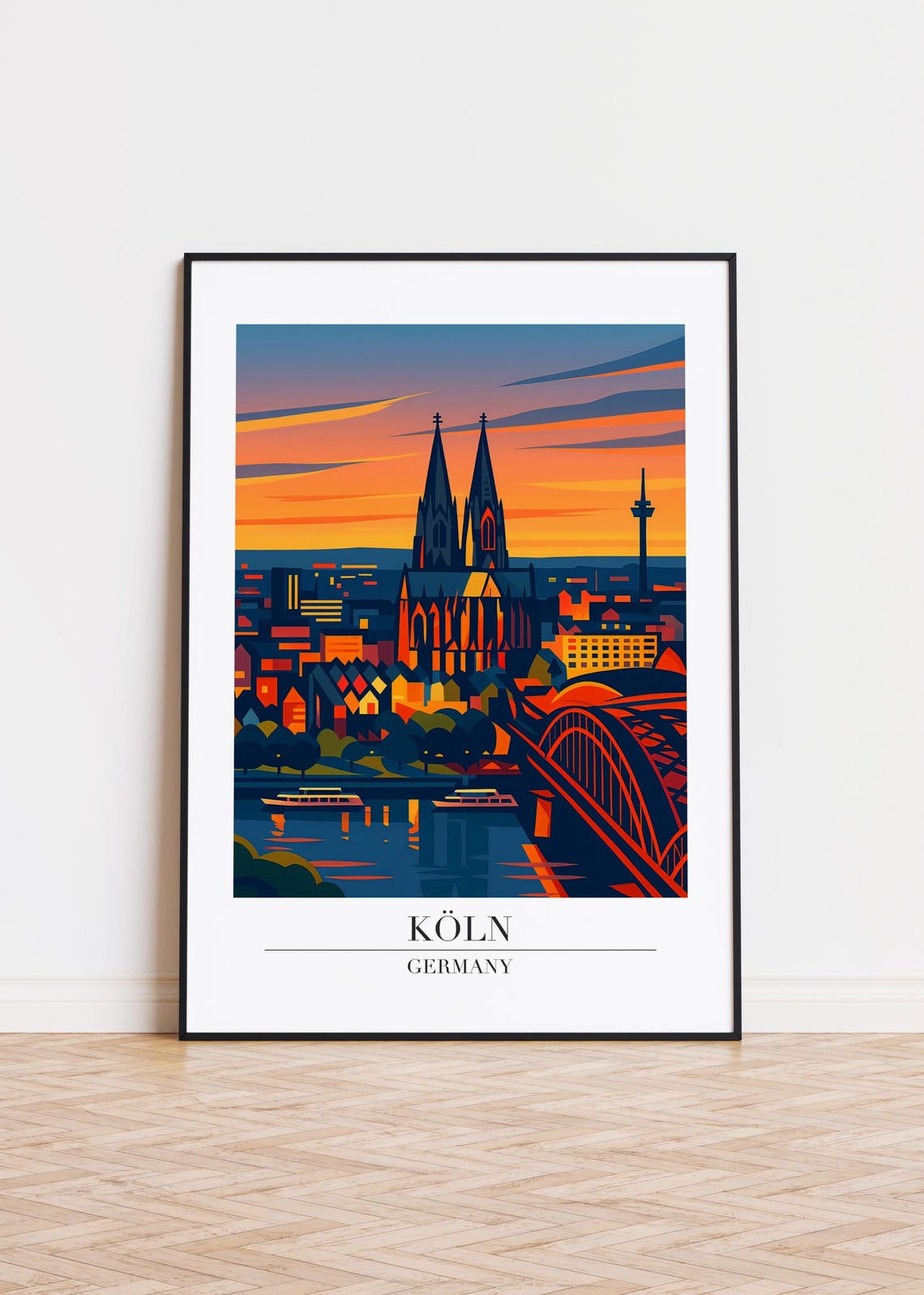 Cologne Germany Poster City Skyline Art Print