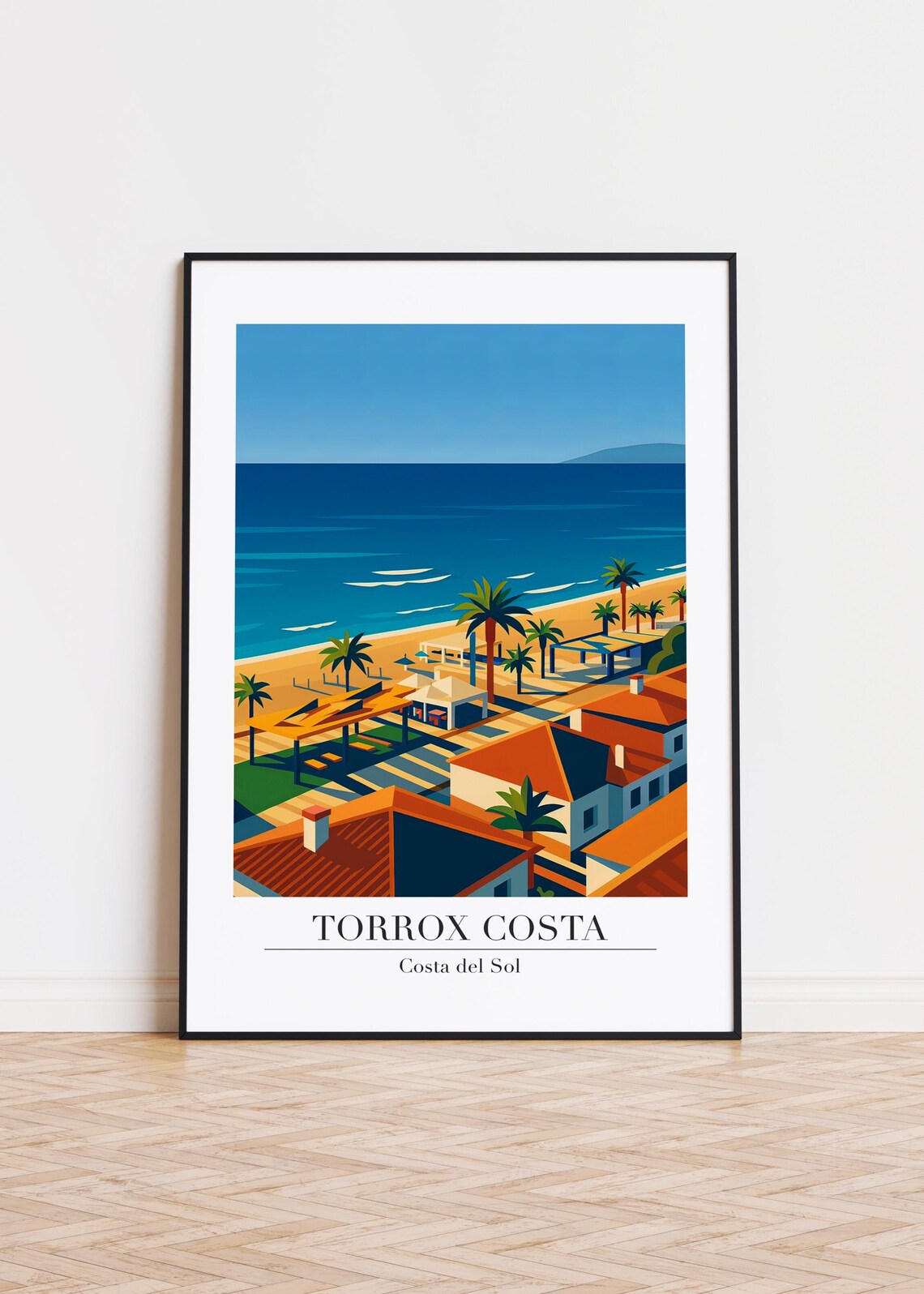 Torrox Costa Modern Travel Poster, Del Sol
