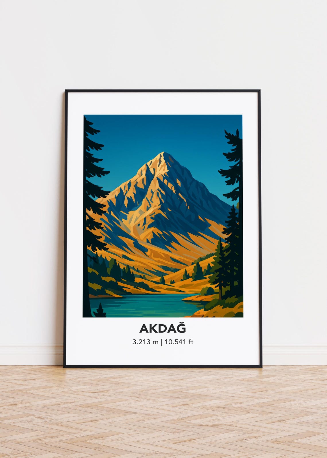 Akda Mountain Poster Print