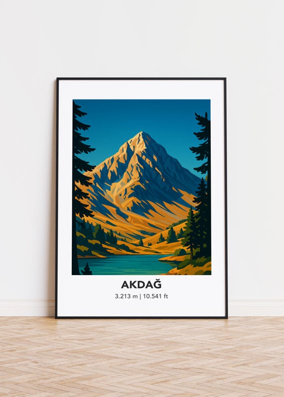 Akda Mountain Poster Print