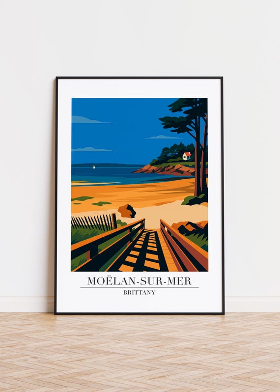 Molansurmer France Poster City Skyline Art Print