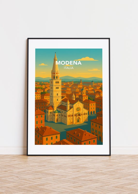 Modena Italy Poster City Skyline Art Print