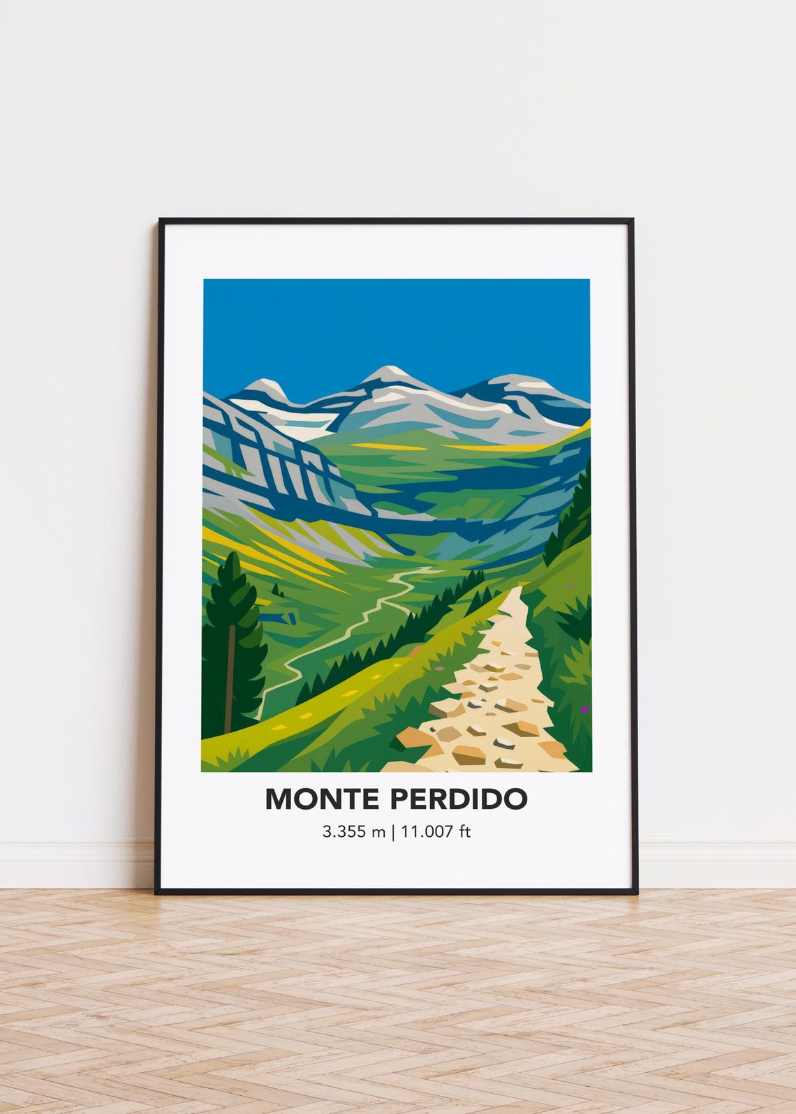 Monte Perdido Mountain Poster Print