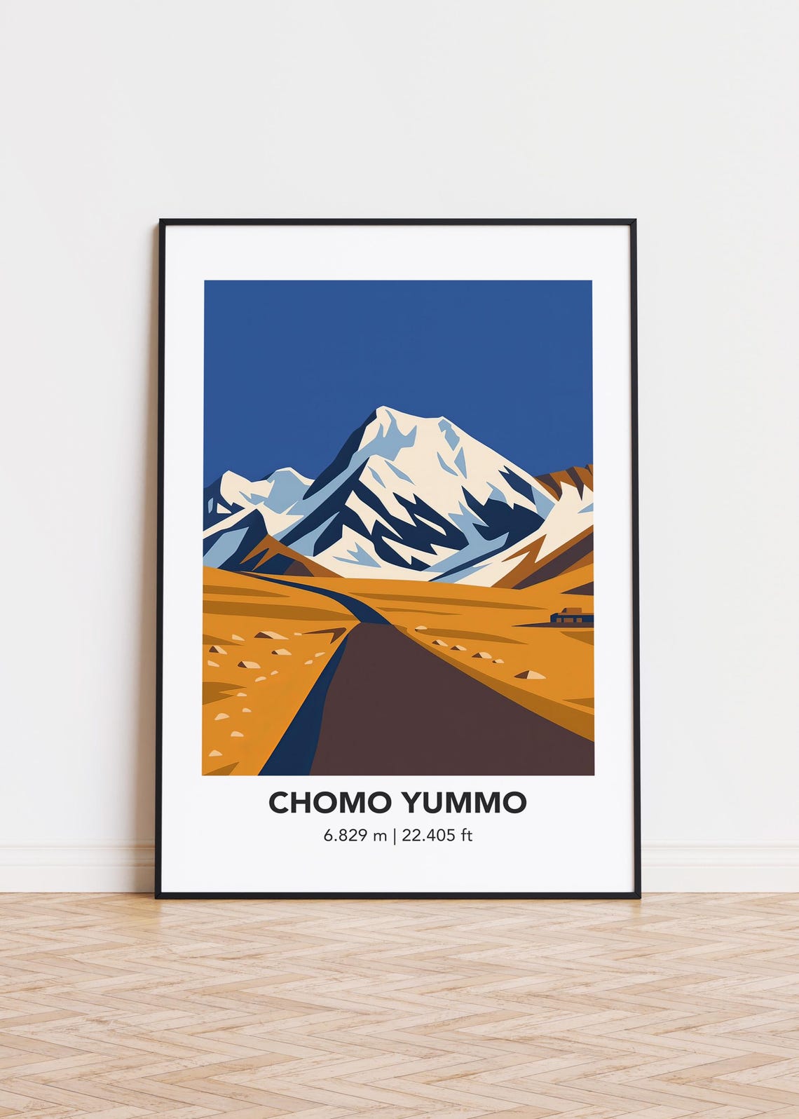 Chomo Yummo Poster Cityscape Illustration Art Print