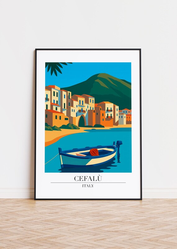 Cefal Italy Travel Poster
