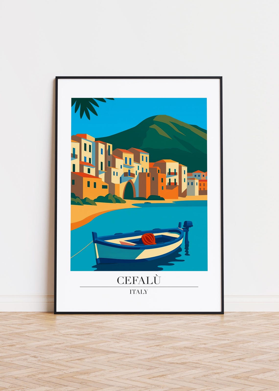 Cefal Italy Travel Poster
