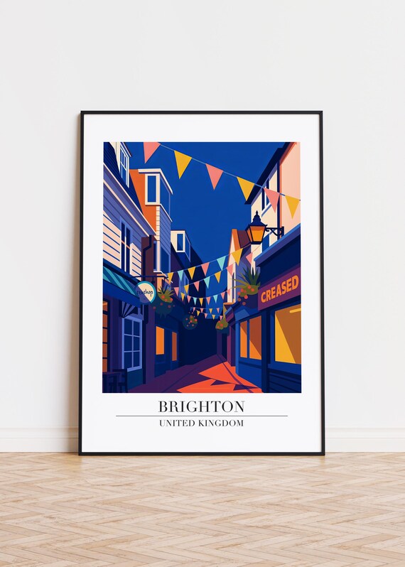 Illustration Art Print Uk Cityscape Poster
