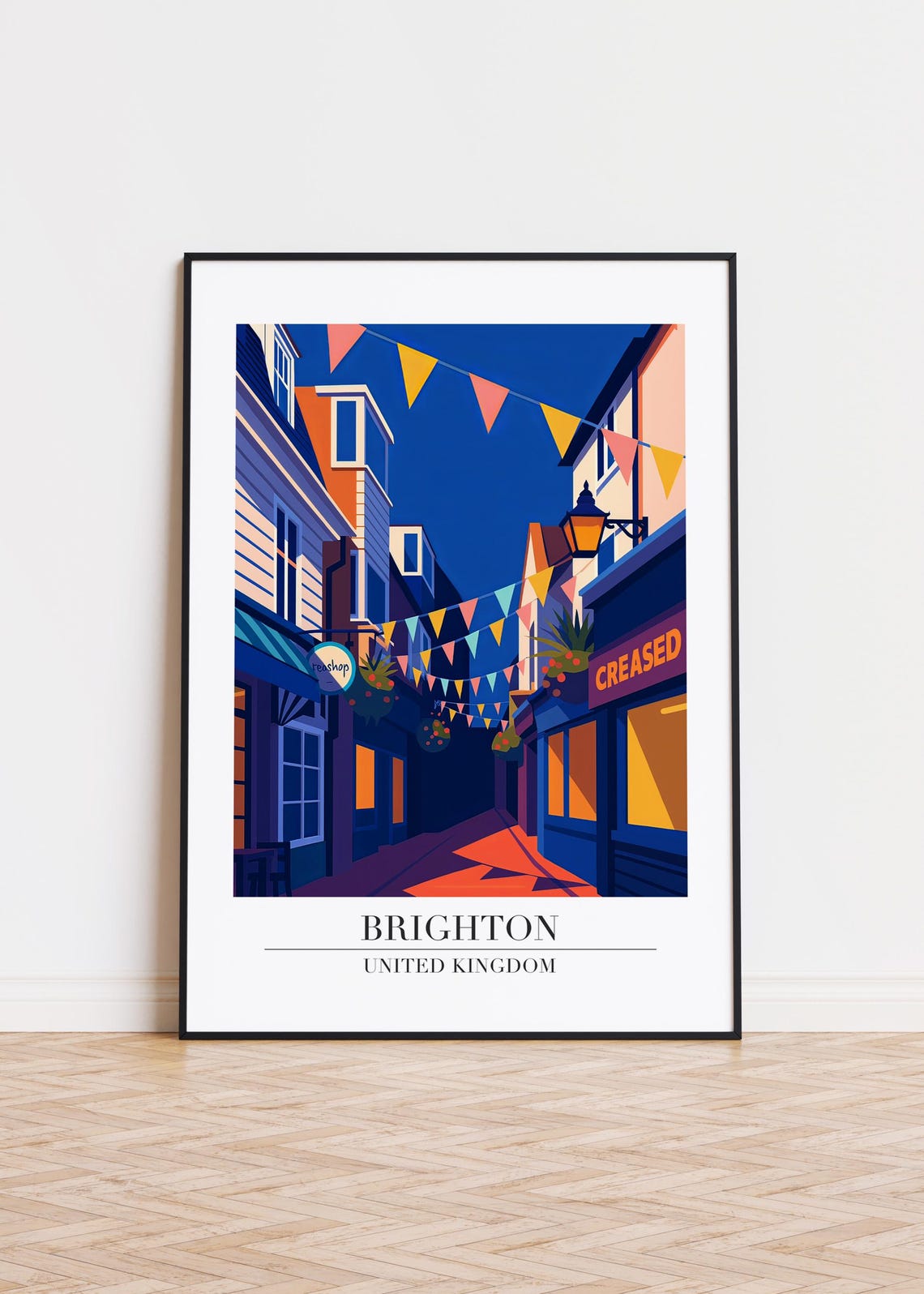 Illustration Art Print Uk Cityscape Poster