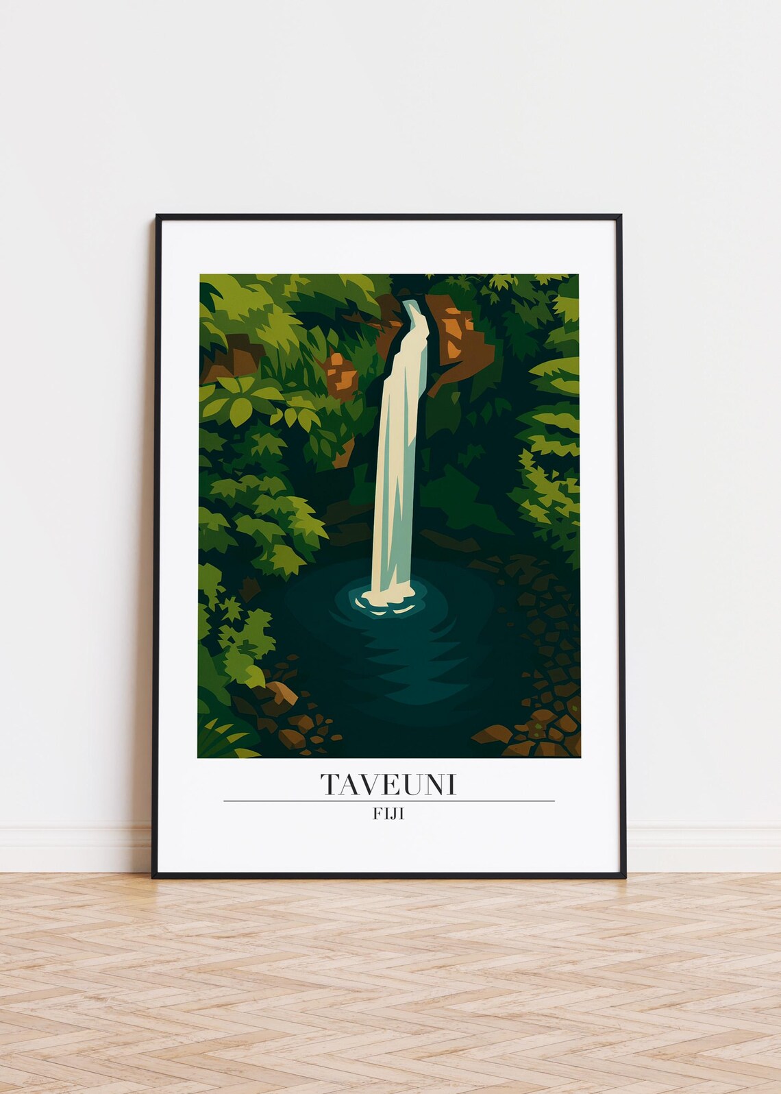 Taveuni Fiji Modern Illustration Art Print