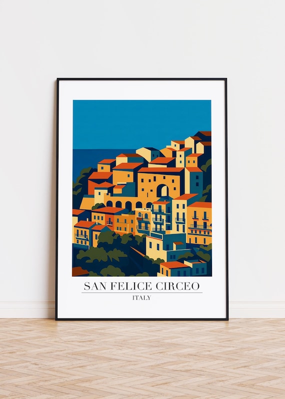 San Felice Circeo Italy Travel Poster