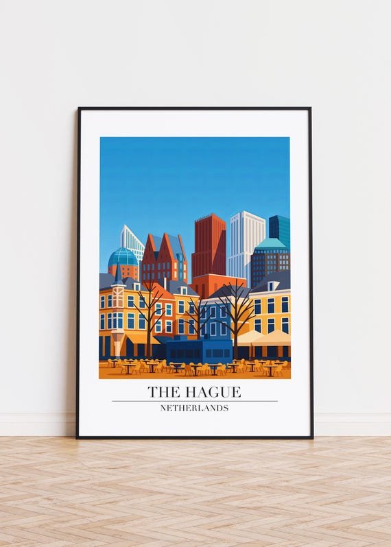 The Hague Poster, Netherlands City Art Print