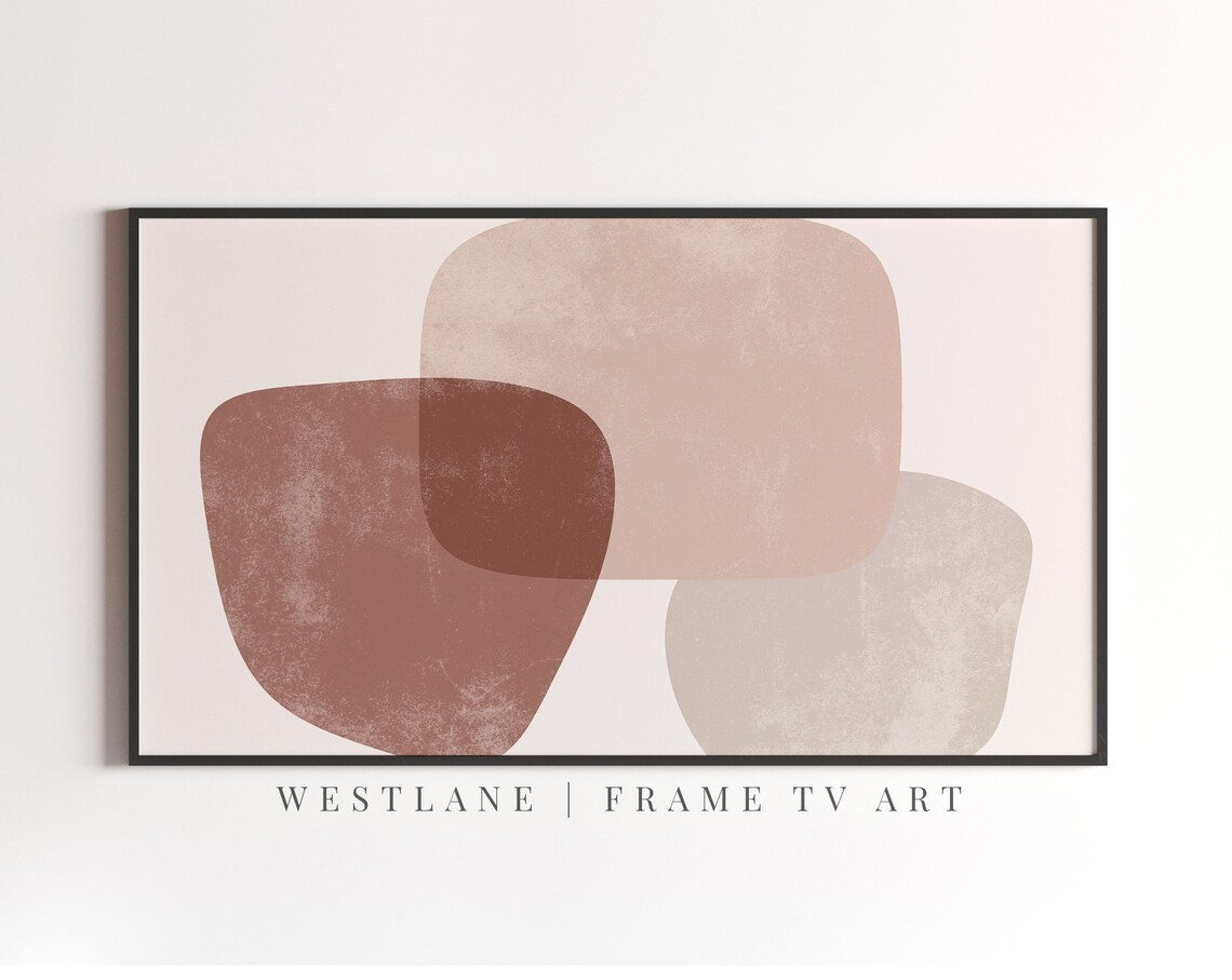 Geometric Modern Abstract Shapes, TV Art - Image 2