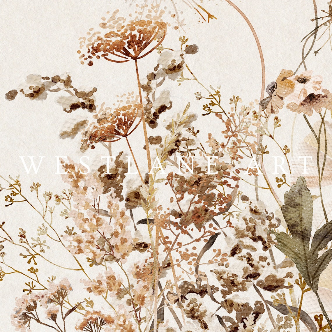 Neutral Autumn Botanical Flowers - Image 2
