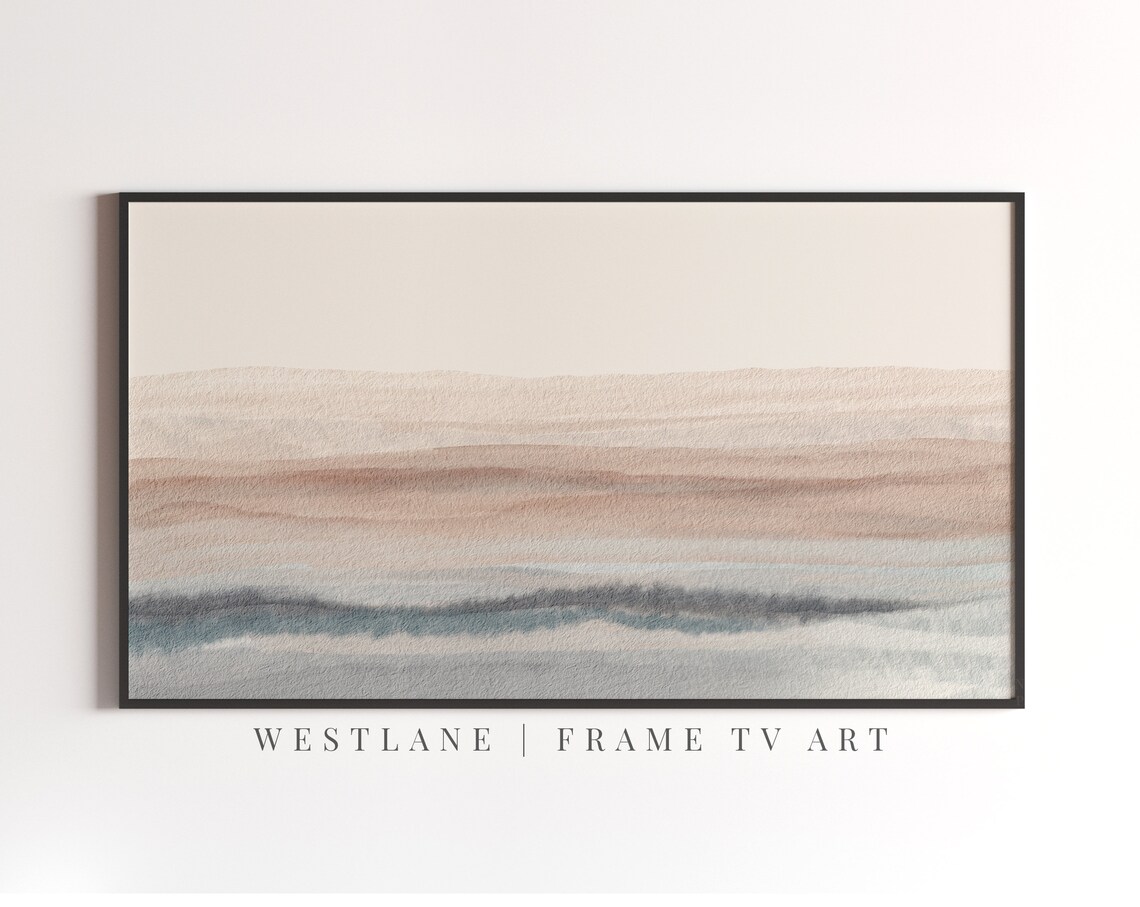 Minimalist Neutral Pastel Landscape, Poster Print - Image 2