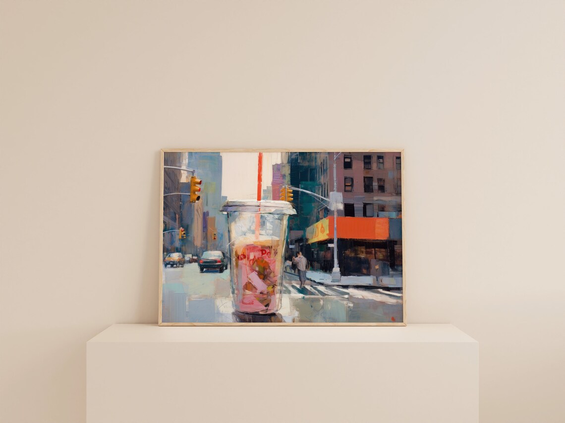 Cute Coffee Print, Edgy Kitchen Art Print - Image 2