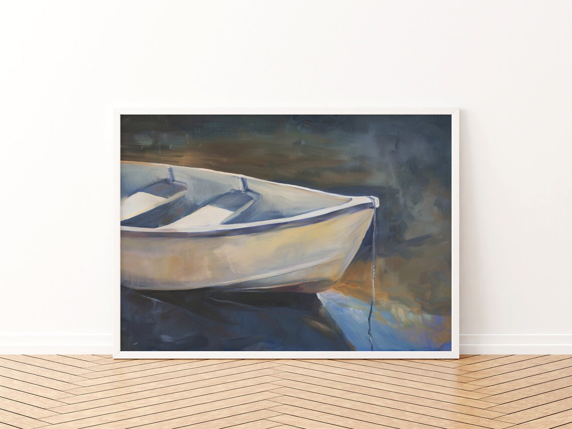 Vintage Boat Print, Coastal Office Wall Art - Image 3