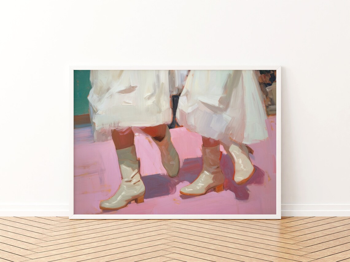 Retro Cowgirl Print, Western Apartment Decor - Image 3