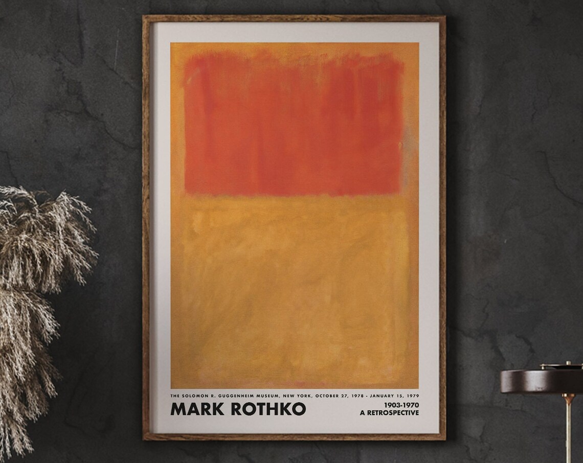Mark Rothko Abstract Museum Wall Art Print