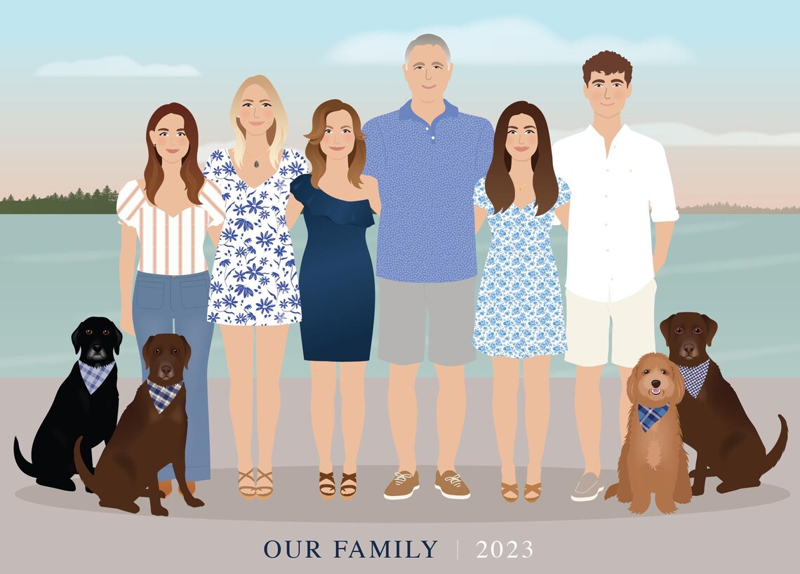 Custom Family Portrait, Additional Person - Image 4