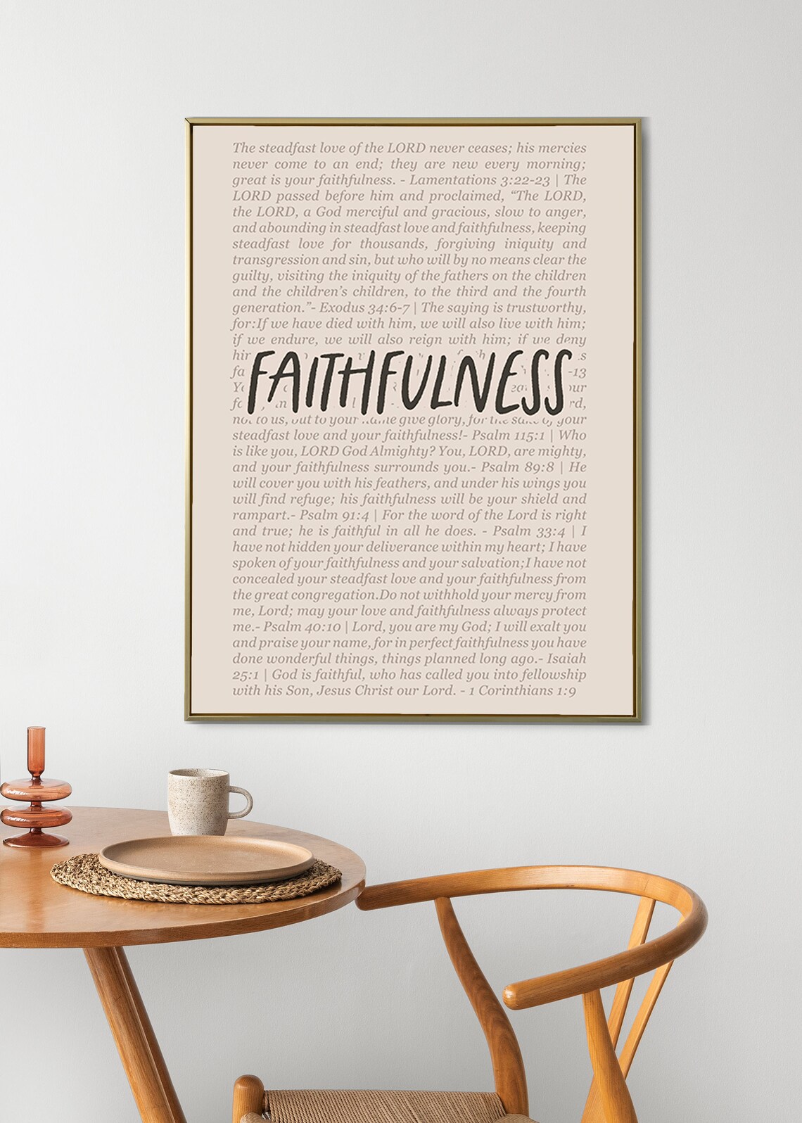 Faithfulness Fruit Of The Spirit Bible Verse Poster Nursery Decor Faith - Image 5