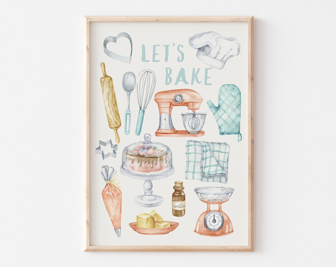 Baking Retro Print, Bakery Decor Art Print - Image 3