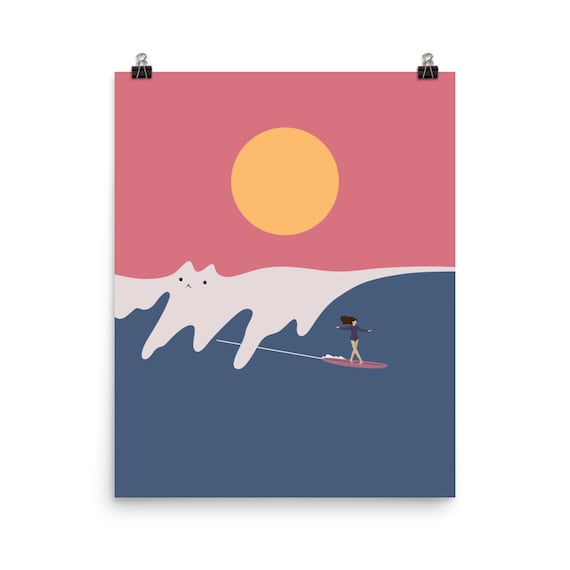 Cat Landscape 91 Art Print