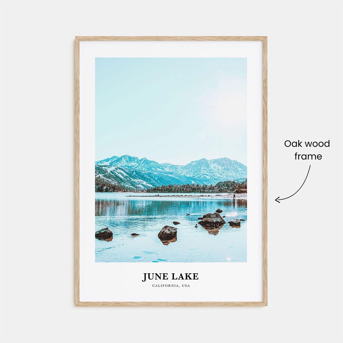June Lake Travel Poster, California Wall Art - Image 3