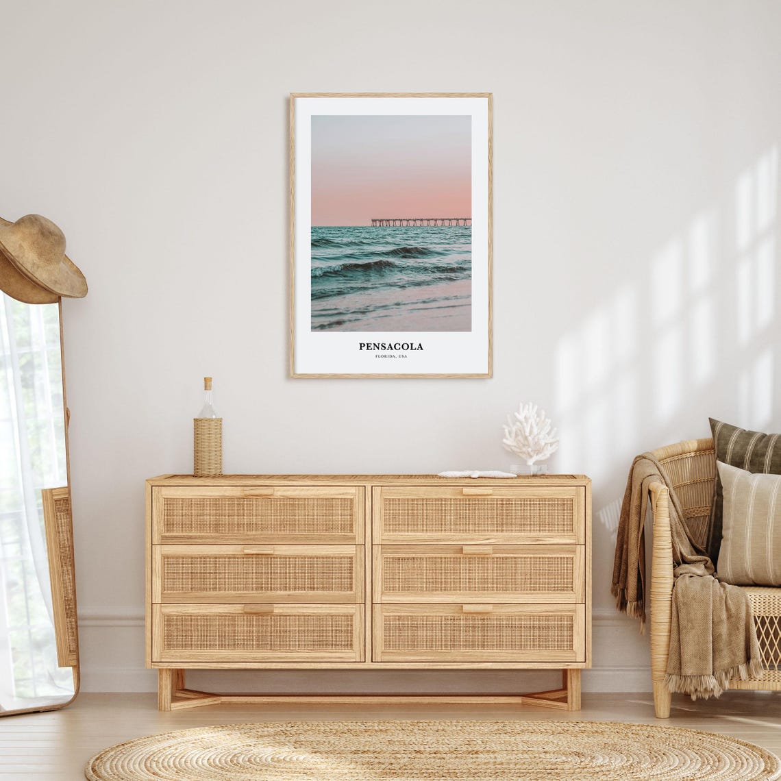 Pensacola Print Pensacola Photo Poster Pensacola Travel Wall Art Pensacola Map Print Pensacola Photography Pensacola Florida Usa - Image 2