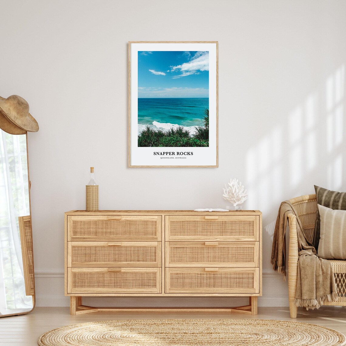 Snapper Rocks Travel Poster, Queensland Australia - Image 2