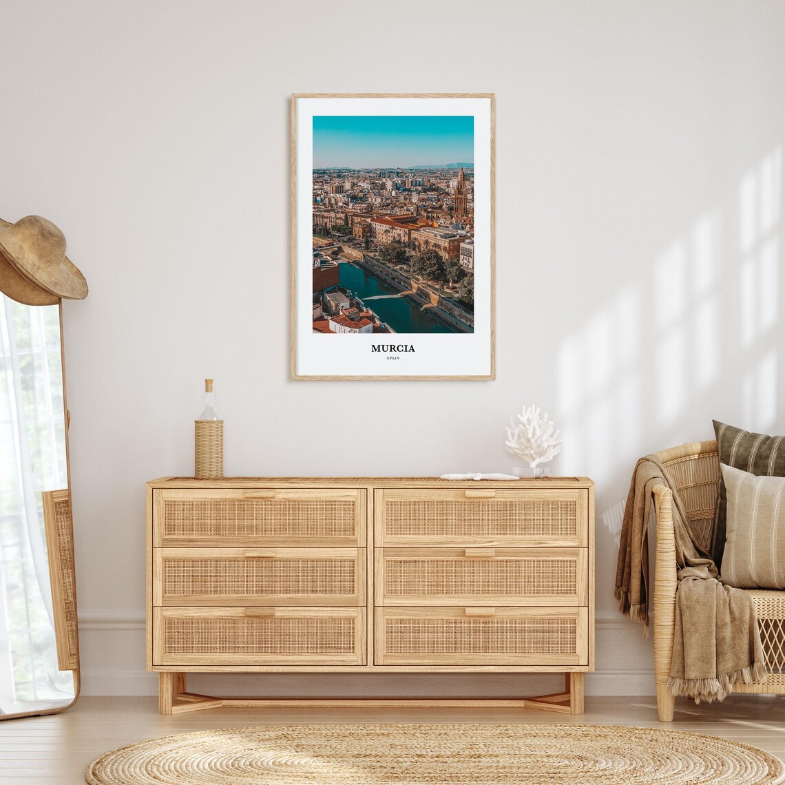 Murcia Travel Wall Art Print, Spain Map Poster - Image 2