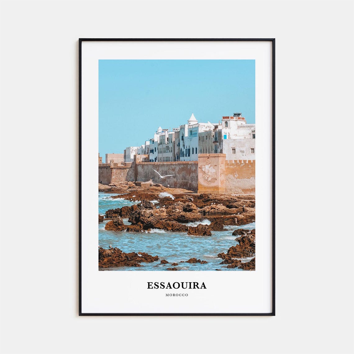 Essaouira Print No 2 Essaouira Photo Poster Essaouira Travel Wall Art Essaouira Map Print Essaouira Photography Essaouira Morocco