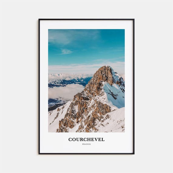 Courchevel Print Courchevel Photo Poster Courchevel Travel Wall Art Courchevel Map Print Courchevel Photography Courchevel France
