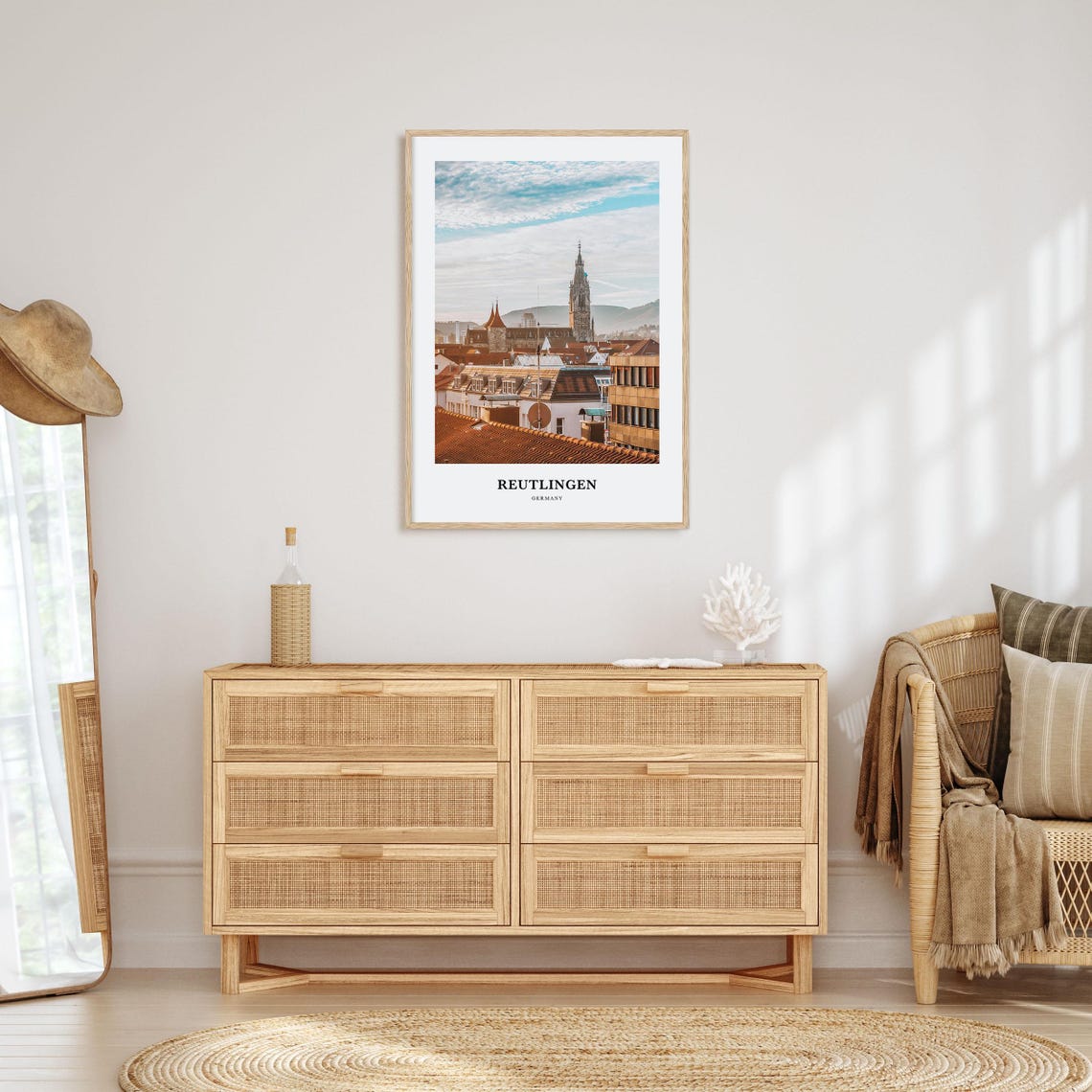 Reutlingen Print Reutlingen Photo Poster Reutlingen Travel Wall Art Reutlingen Map Print Reutlingen Photography Print Germany - Image 2