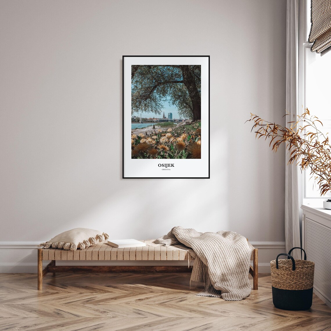 Osijek Travel Poster, Croatia Map Wall Art - Image 4