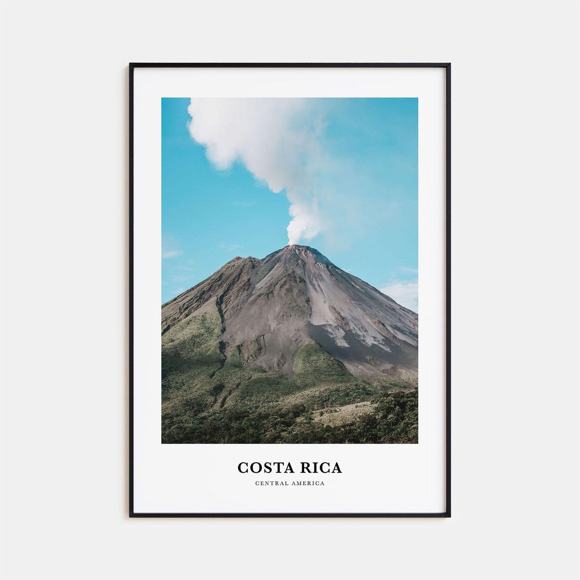 Costa Rica Print Costa Rica Photo Poster Costa Rica Travel Wall Art Costa Rica Map Print Costa Rica Photography Print Central America