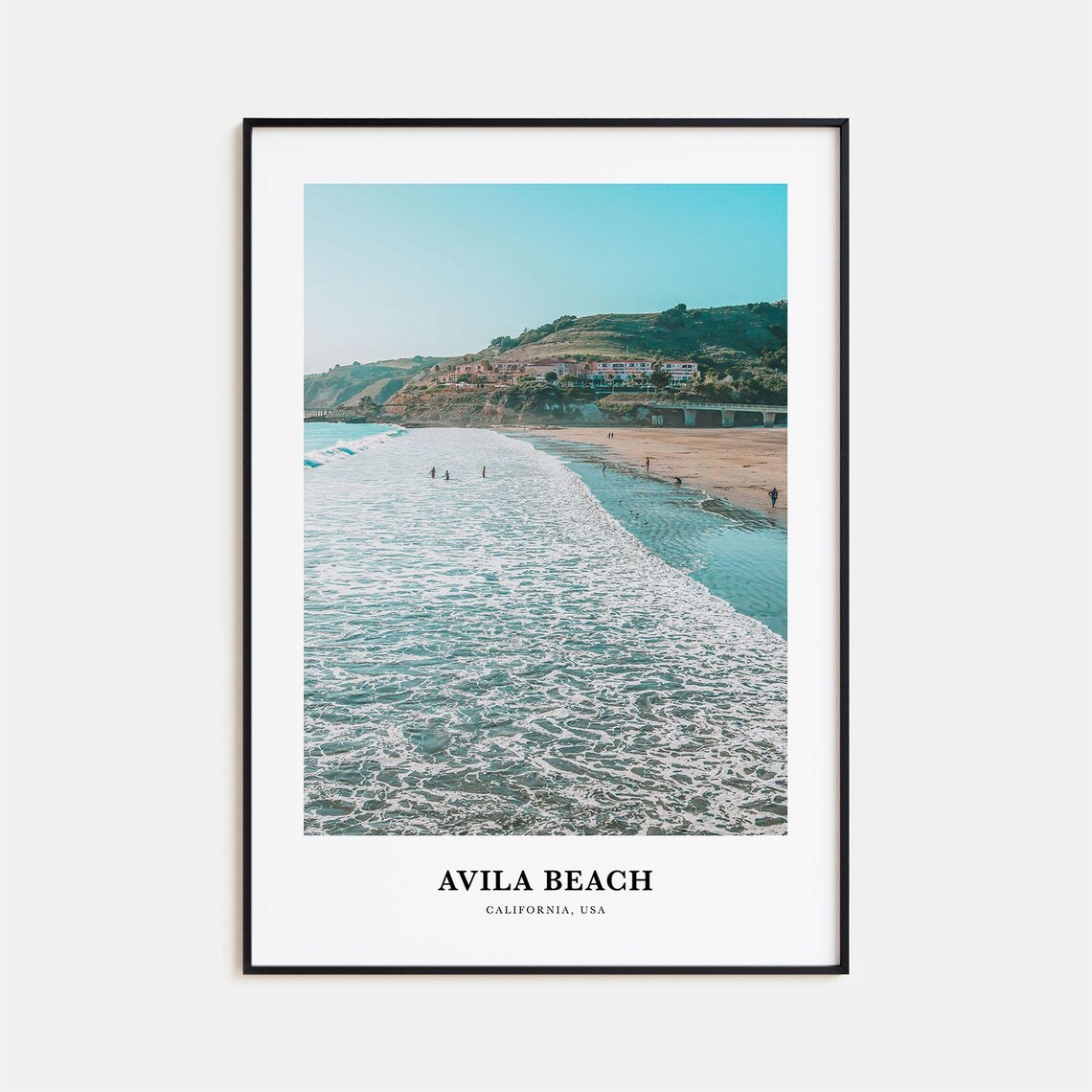Avila Beach Travel Poster, California Place Print