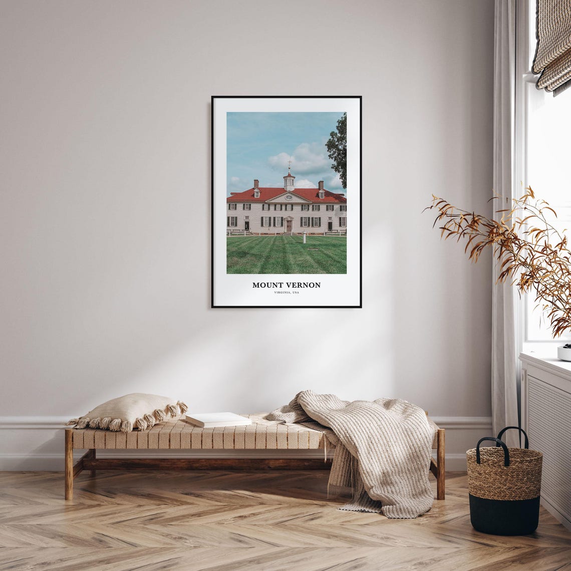 Mount Vernon Virginia Historic Estate Red Roof Mansion Poster - Image 3
