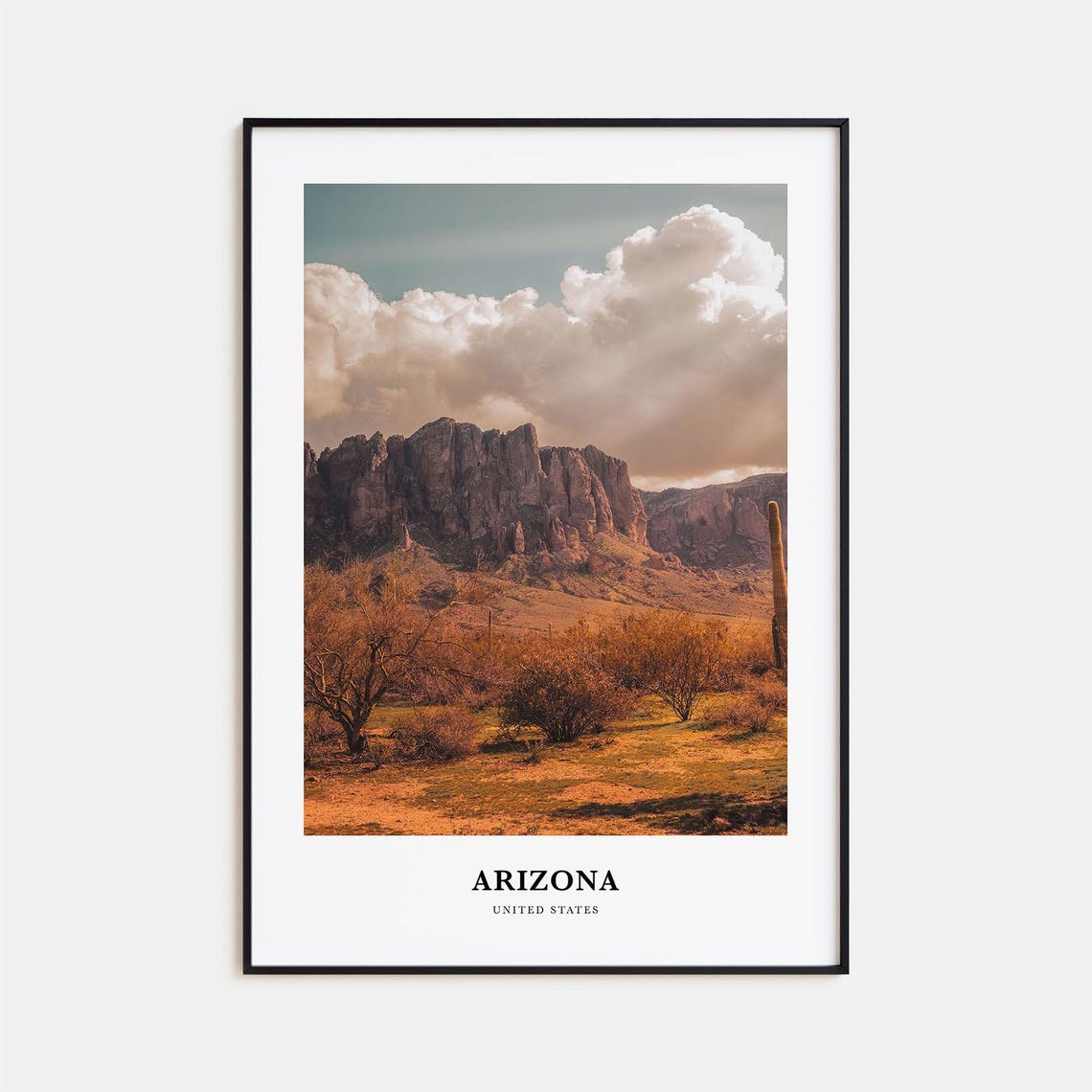 Arizona Print No 1 Arizona Photo Poster Arizona Travel Wall Art Arizona Map Print Arizona Photography Arizona Dcor United States