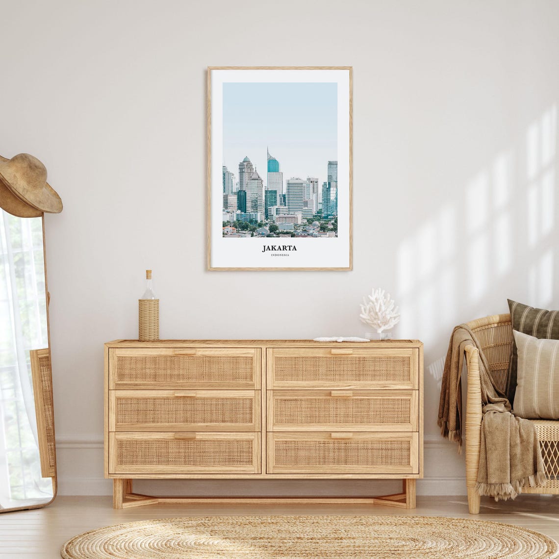 Jakarta Print Jakarta Photo Poster Jakarta Travel Wall Art Jakarta Map Print Jakarta Photography Print Jakarta Wall Dcor Indonesia - Image 2