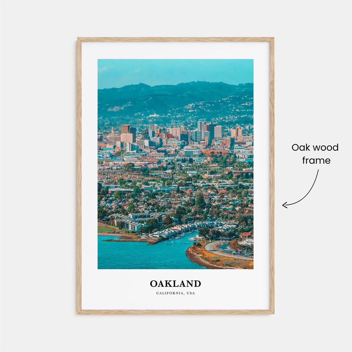 Oakland Print Oakland Photo Poster Oakland Travel Wall Art Oakland Map Print Oakland Photography Oakland Wall Dcor California Usa - Image 3