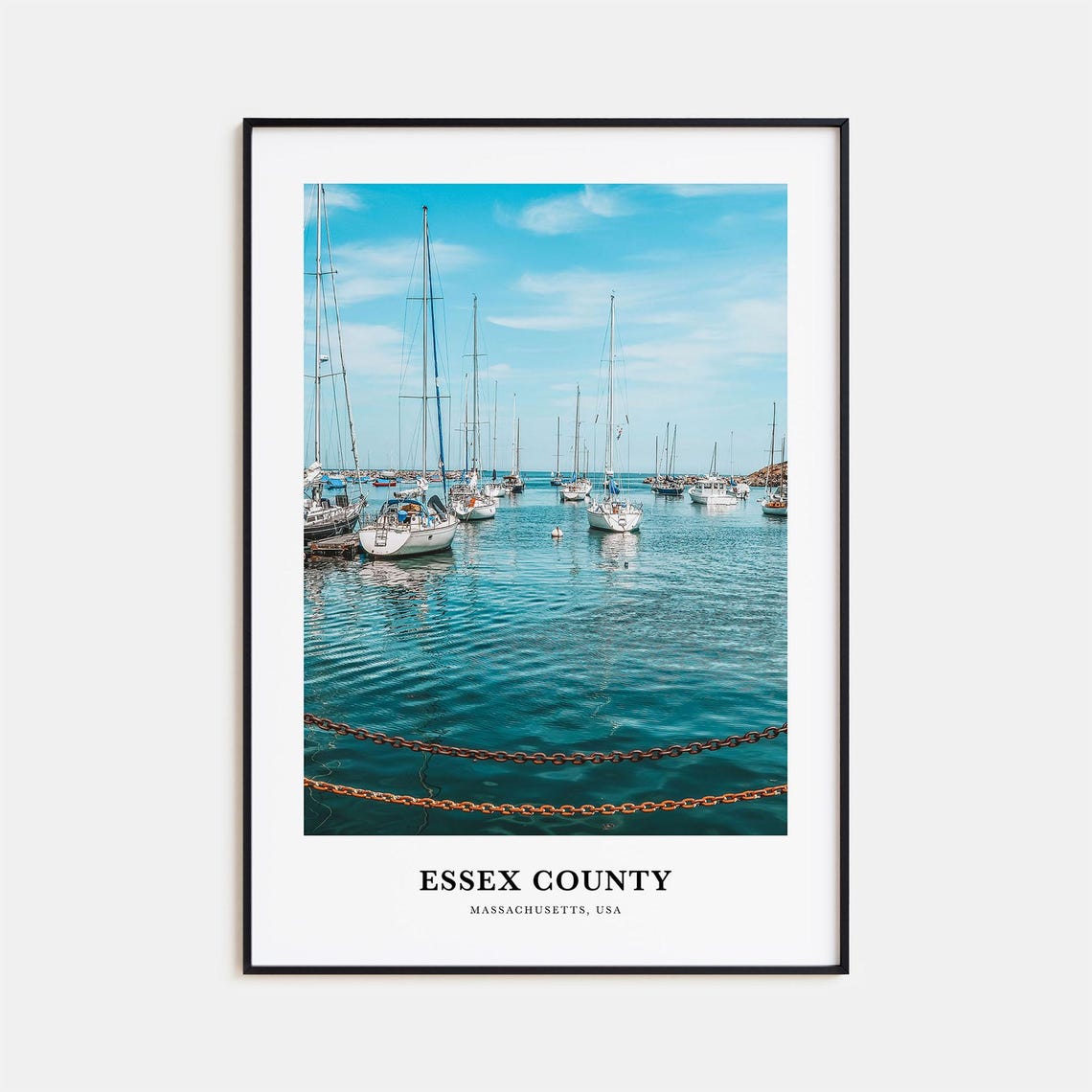 Essex County Print Essex County Photo Poster Essex County Travel Wall Art Essex County Map Print Essex County Print Massachusetts Usa