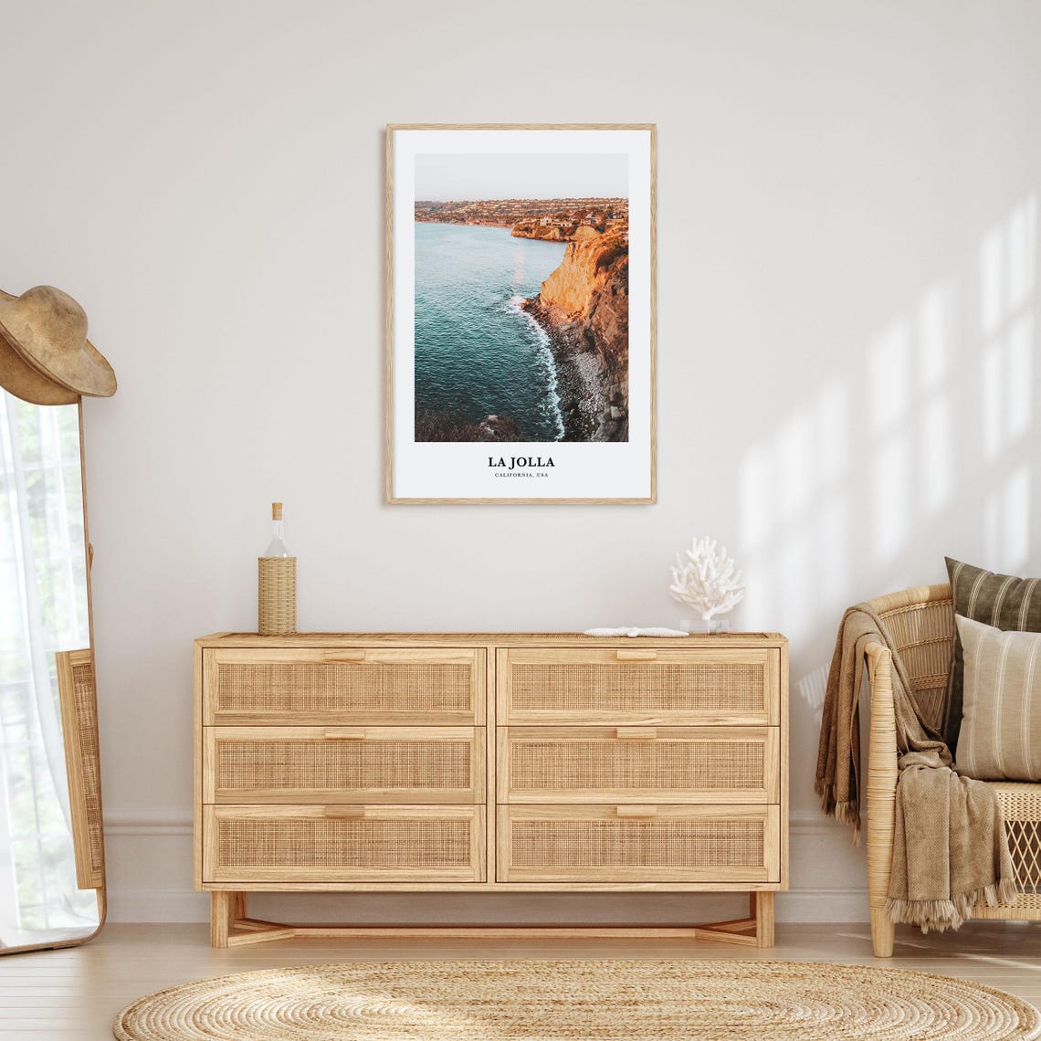 La Jolla California USA Golden Cliffs Ocean Coast Photo Print - Image 2
