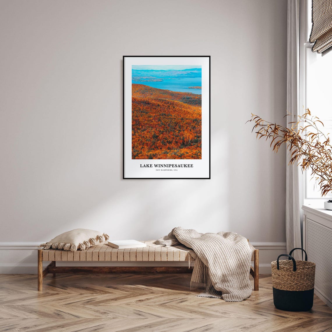 Lake Winnipesaukee Print Lake Winnipesaukee Photo Poster Lake Winnipesaukee Travel Wall Art Lake Winnipesaukee Map New Hampshire Usa - Image 4
