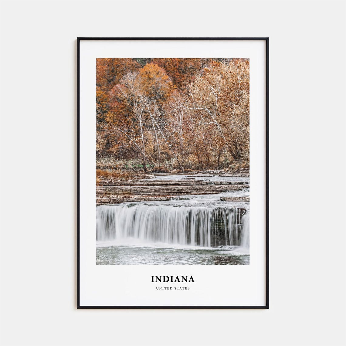 Indiana Print Indiana Photo Poster Indiana Travel Wall Art Indiana Map Print Indiana Photography Indiana Wall Dcor United States
