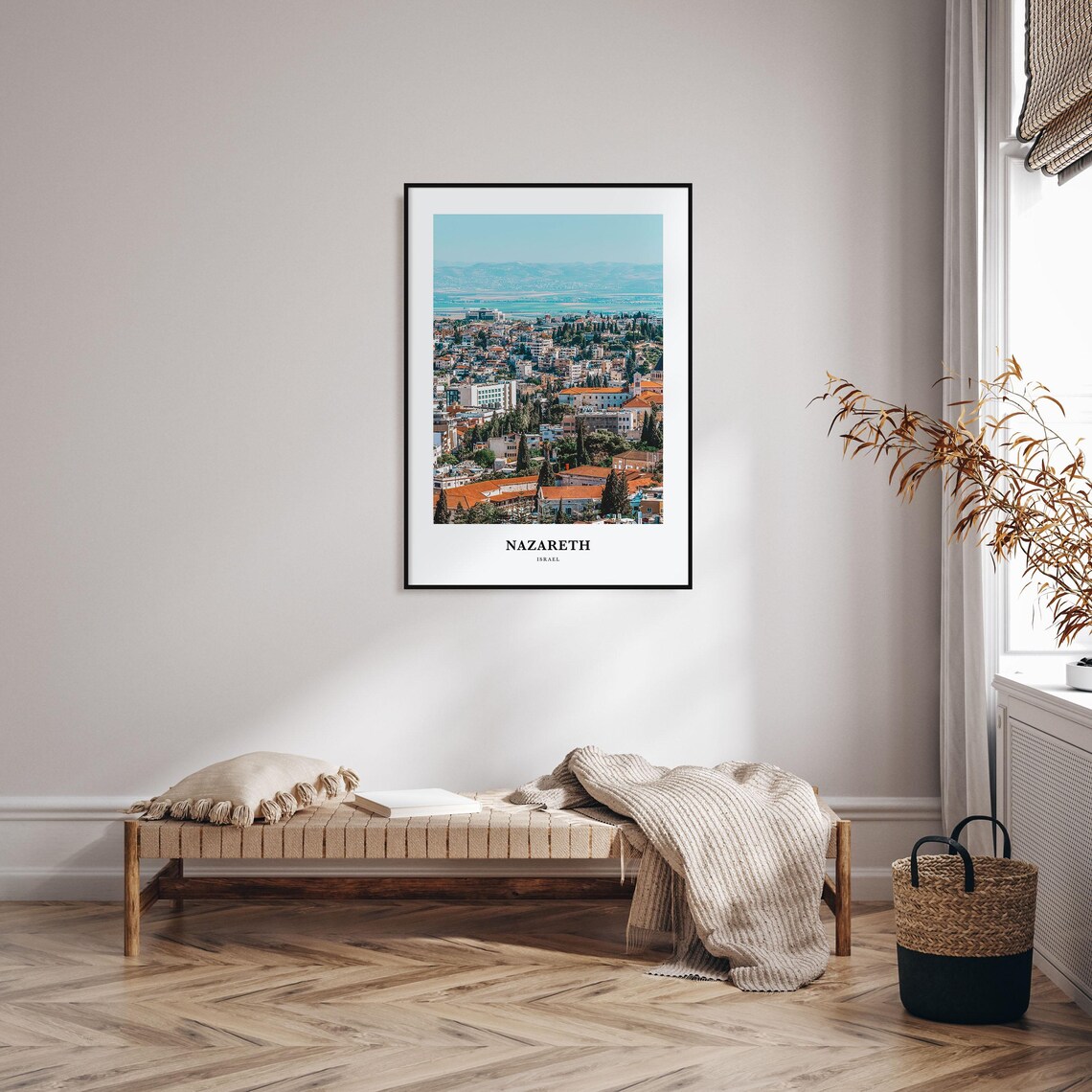 Nazareth Print Nazareth Photo Poster Nazareth Travel Wall Art Nazareth Map Print Nazareth Photography Print Nazareth Wall Dcor Israel - Image 4