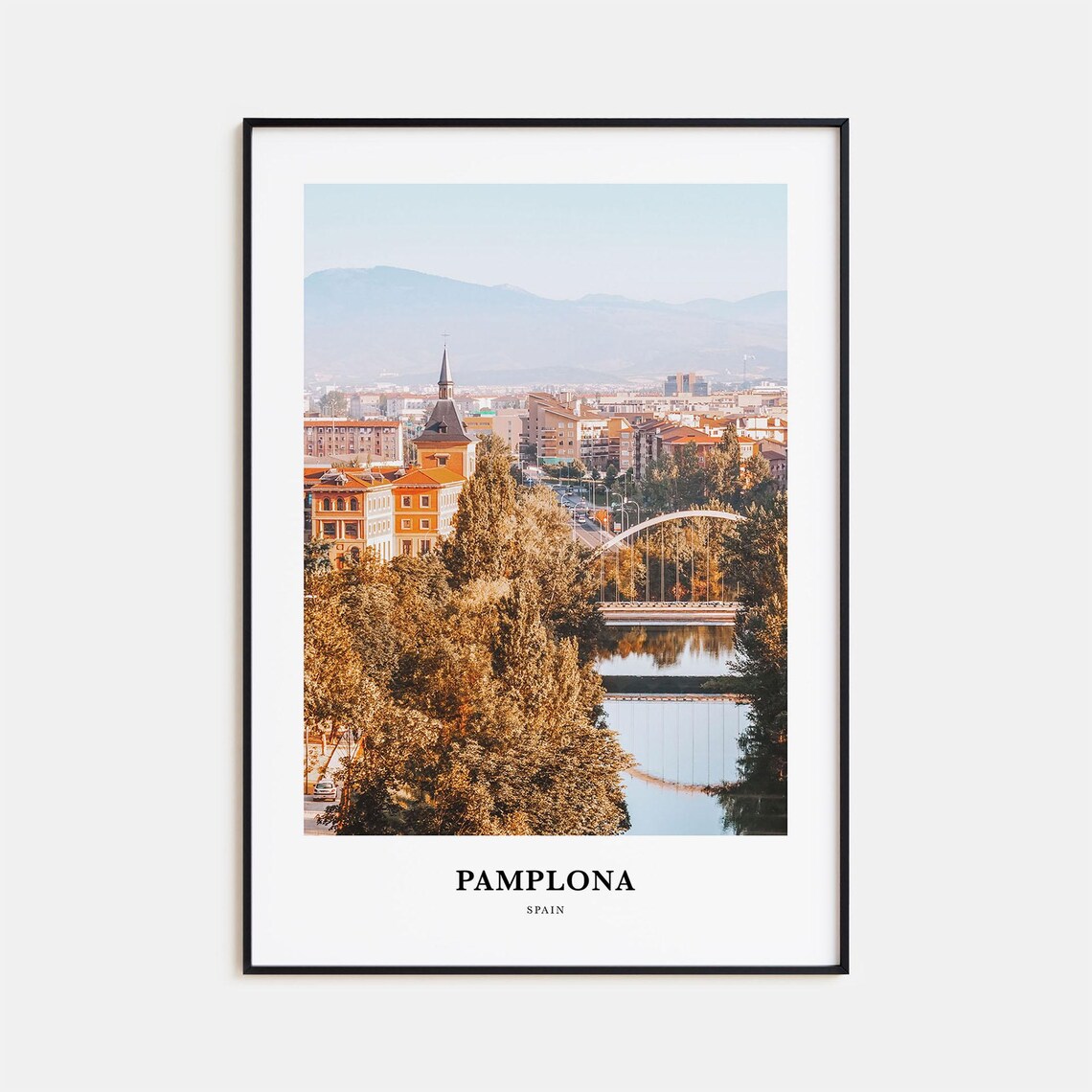 Pamplona Print Pamplona Photo Poster Pamplona Travel Wall Art Pamplona Map Print Pamplona Photography Print Pamplona Wall Dcor Spain